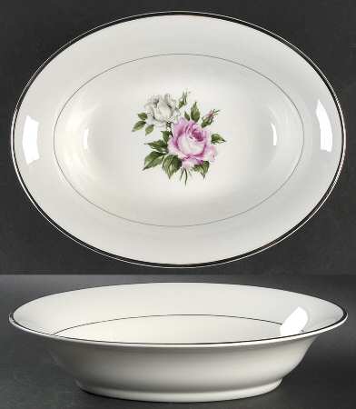 Margaret Rose 10" Oval Vegetable Bowl