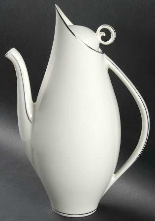 Moderne (Platinum Trim) Coffee Pot & Lid