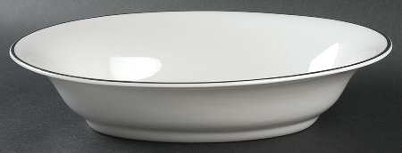 Moderne (Platinum Trim) 10" Oval Vegetable Bowl