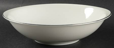 Moderne (Platinum Trim) 9" Round Vegetable Bowl
