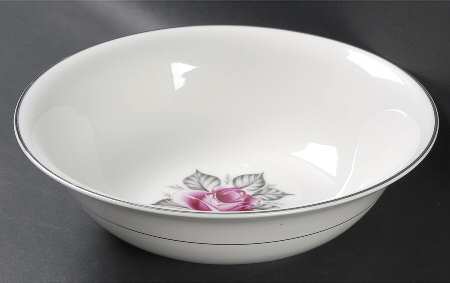 Normandy Rose 9" Round Vegetable Bowl