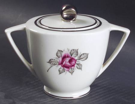 Normandy Rose Sugar Bowl & Lid