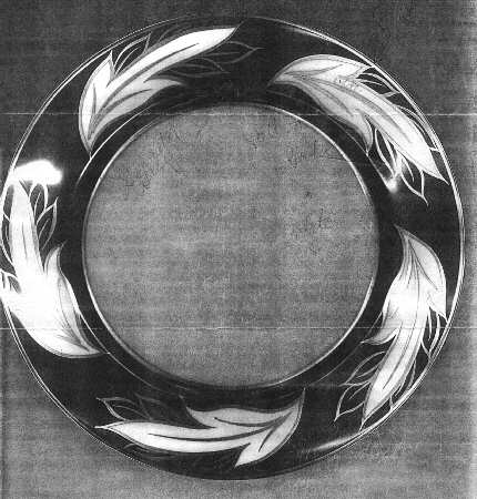 Queen Anne Gun Metal Dinner Plate