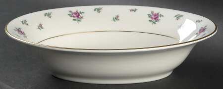 Rambler Rose 10" Oval Vegetable Bowl