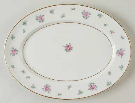 Rambler Rose 11" Oval Serving Platter