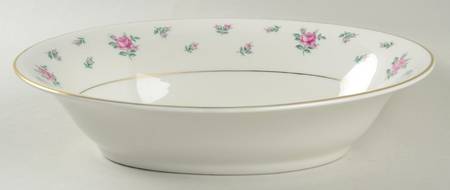 Rambler Rose 9" Oval Vegetable Bowl