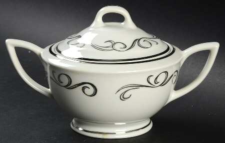 Rhythm Sugar Bowl & Lid by Royal Jackson