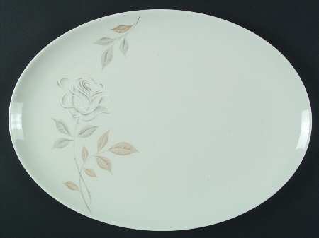 Rose Fantasy 15" Oval Serving Platter