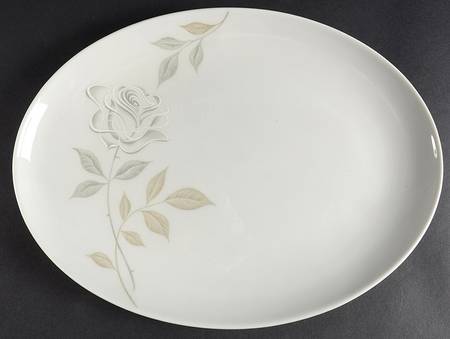 Rose Fantasy 13" Oval Serving Platter