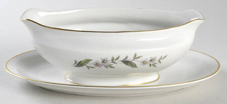 ROJ11 Gravy Boat with Attached Underplate