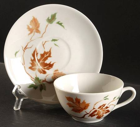 Sugar Maple Flat Cup & Saucer Set
