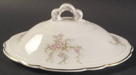 Sandra (Gold Trim) Lid for Oval Vegetable