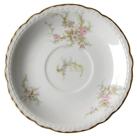 Sandra (Gold Trim) Saucer for Footed Cup