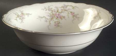 Sandra (Gold Trim) 9" Round Vegetable Bowl