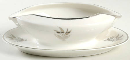 Silver Harvest Gravy Boat with Attached Underplate