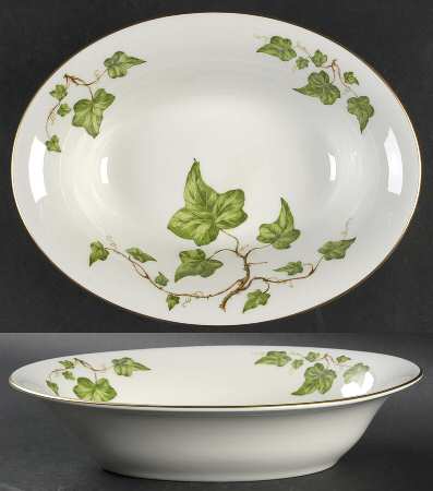Springtime (Smooth) 10" Oval Vegetable Bowl