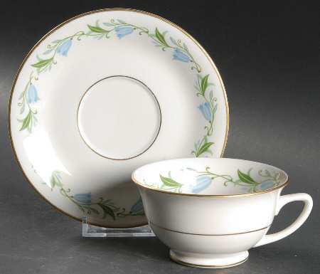 Sylvia Footed Cup & Saucer Set