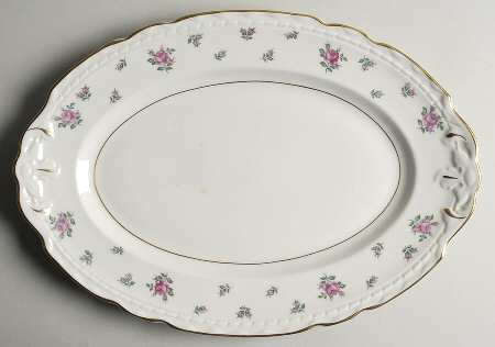 Trousseau Rose 13" Oval Serving Platter