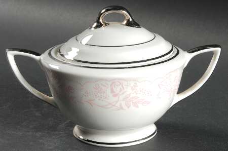 Wedding Lace Sugar Bowl & Lid