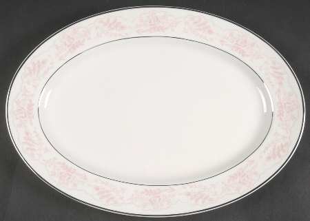 Wedding Lace 13" Oval Serving Platter