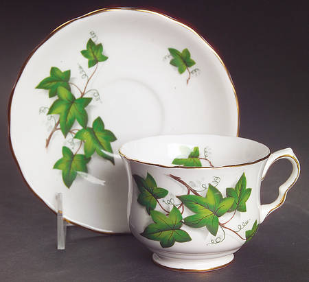 Flower Series Footed Cup & Saucer Set