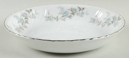 Blue Lace Coupe Soup Bowl