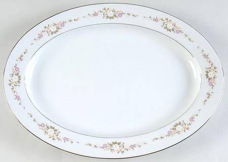 Bouquet 16" Oval Serving Platter