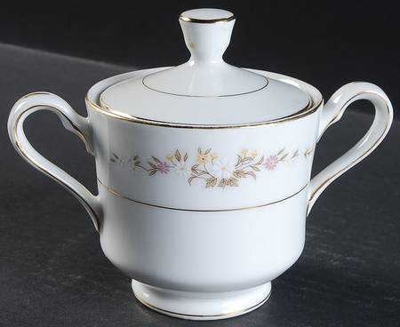 Bouquet Sugar Bowl & Lid