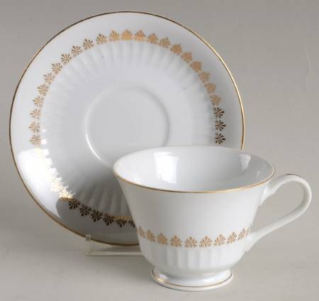 Century Footed Cup & Saucer Set