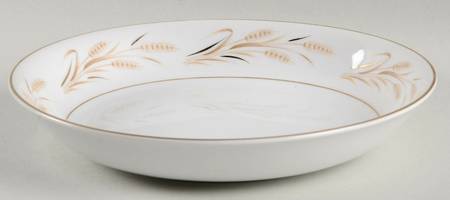 Gold Wheat Coupe Soup Bowl