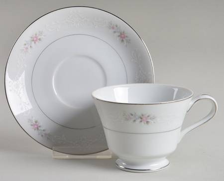 Footed Cup & Saucer Set