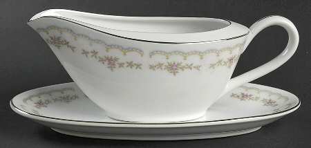 Margaret Anne Gravy Boat & Underplate/Relish by Royal M-Mita