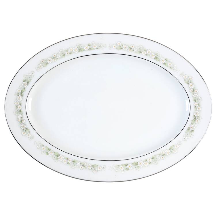 Marguerite 12" Oval Serving Platter