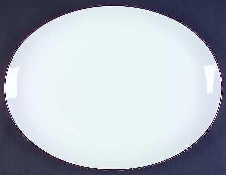 Platinum Knight 16" Oval Serving Platter by Royal M-Mita