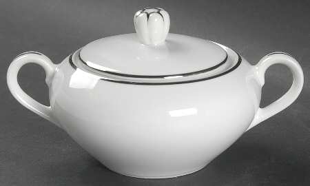 Platinum Knight Sugar Bowl & Lid