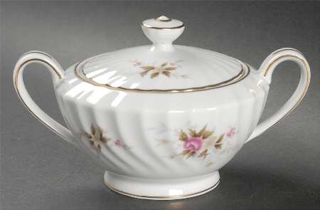Romance (Floral Rim) Sugar Bowl & Lid