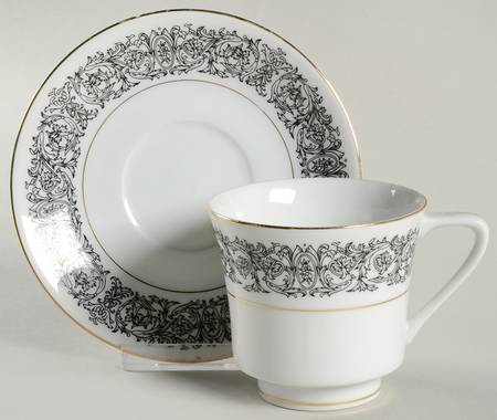 Seville Footed Cup & Saucer Set