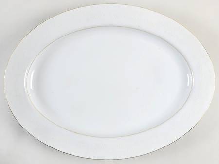 Sovereign (1886, White Flowers) 16" Oval Serving Platter