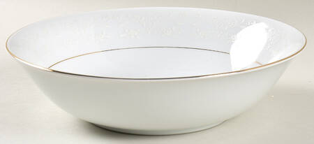 Sovereign (1886, White Flowers) 9" Round Vegetable Bowl