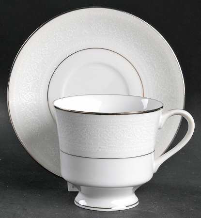 Antique Lace Footed Cup & Saucer Set