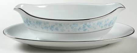Blue Ridge Gravy Boat with Attached Underplate