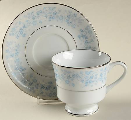 Blue Ridge Footed Cup & Saucer Set