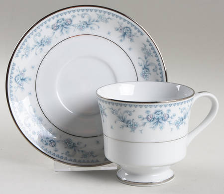 Danielle Footed Cup & Saucer Set by Royal Prestige