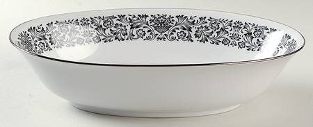 Midnight Lace 10" Oval Vegetable Bowl