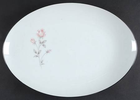 Rose Crest 16" Oval Serving Platter