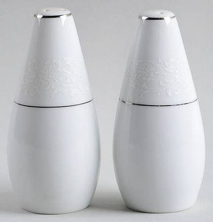 White Lace Salt & Pepper Set