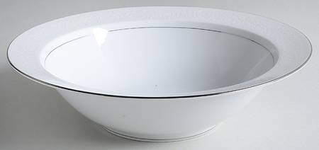 White Lace 10" Round Vegetable Bowl