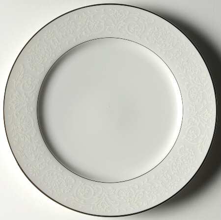 White Lace Salad Plate