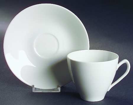 Blanca Flat Cup & Saucer Set
