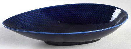 Blue Fire 10" Oval Vegetable Bowl